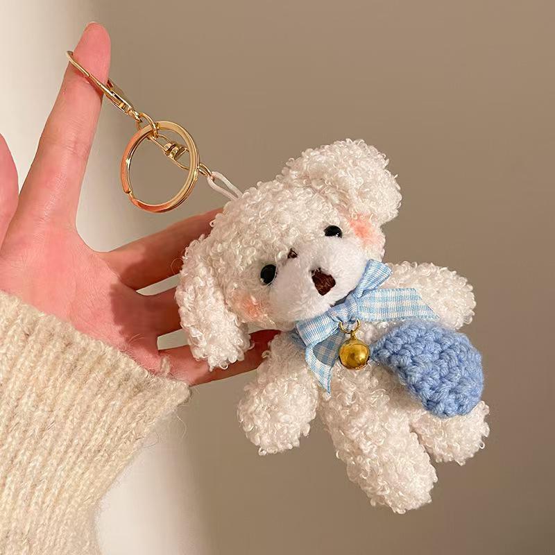 Creative Soft Teddy Bear Pendant Keychain - Plush Doll Bag Charm Accessory