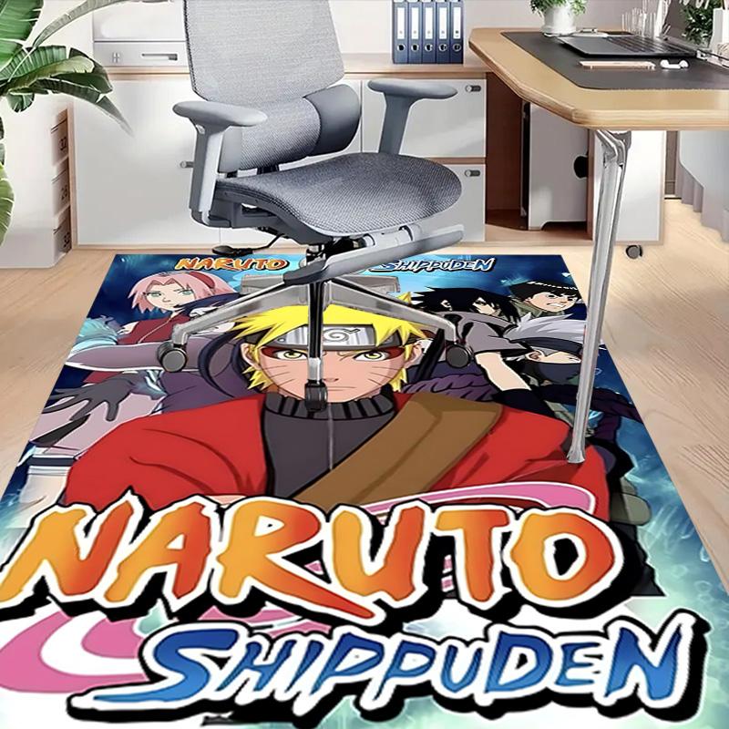 1pc Naruto Movie Poster Carpet for Playroom Bedroom Living Room Sofa Home Decor,kids Game Area Rug Non-slip Floor Mat Y723111