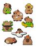 Джибітси Капібара capybara Jibbitz 8 шт аксесуари крокс прикраса
