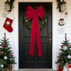 Creative Christmas Bow Decoration 1D DIY Christmas Tree Topper Handmade Elegant Christmas Tree Ornaments Holiday Accessories