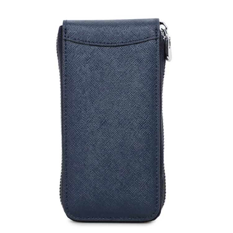 

Elegant Leather Watch Organizer Travel Case for Watches Vintage Storage Boxes синий