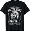 New Limited Motor Boat Captain Funny Boating Motorboating Lake T-Shirt