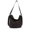 Trendy Korean Vintage Canvas Bucket Bag For Daily Commutes With Soft Structure And Magnetic Closure