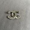 Used CHANEL Brooch, Silver, Authentic