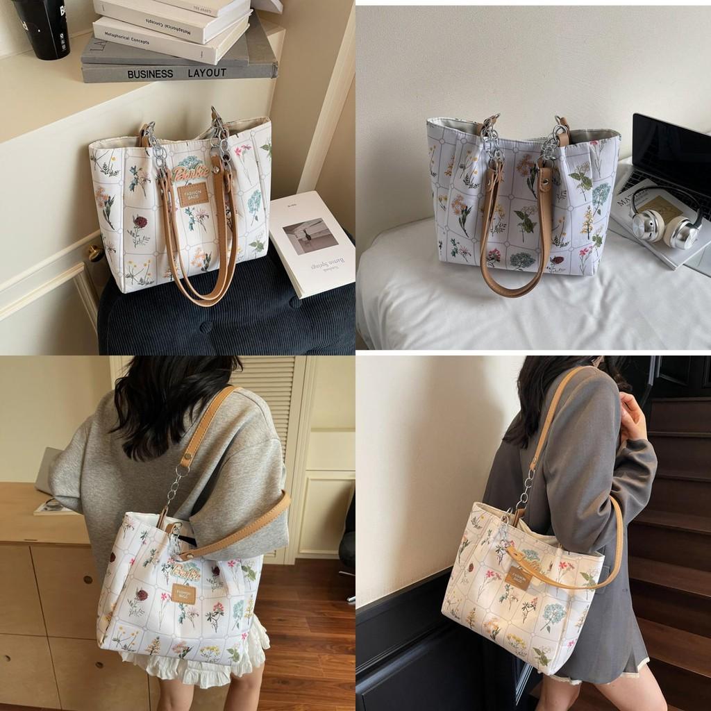 Fashionable Floral Pattern Women Casual Large Capacity Tote Bag For Daily Use