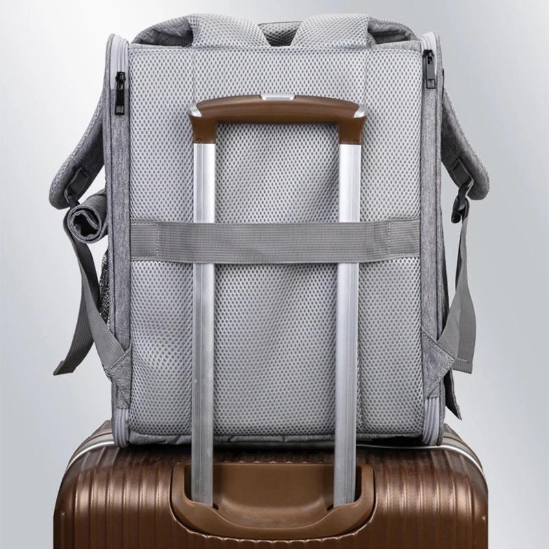 Cat Backpack Pet Carrier Bag Portable Collapsible Breathable Thickened Straps Are Easy To Clean Pet Travel Carrier Backpack