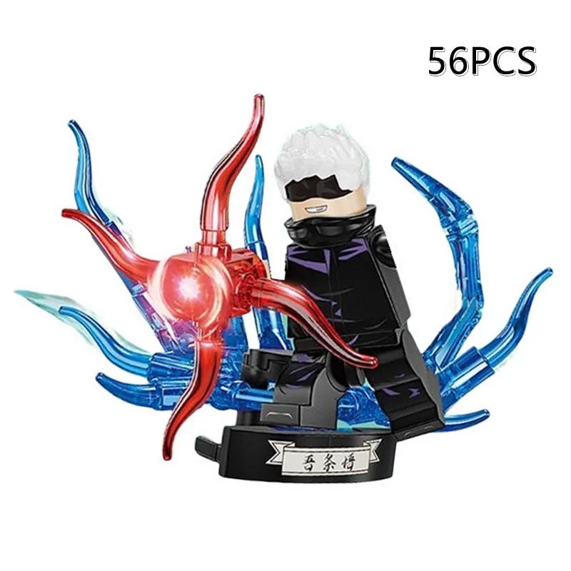 Anime Jujutsu Kaisen Cartoon Gojo Satoru Itadori Yuj Building Blocks Mini Action Figures Assembly Toy Kids Birthday Party Gifts
