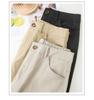 Autumn 2025 Women's High-Waisted Cotton Slimming Straight-Leg Trousers - Chic and Casual Style.