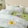 Fangwang 100% Cotton Plain Daisy 4-Piece Bedding Set