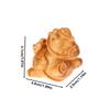 1Pcs Manual Wood Carving Wooden Product Rhino Hippo Elephant Figurine Car Ornaments Statue Desk Sculpture Room Home Decoration