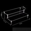 Clear 1-6 Tier Acrylic Display Stand for Funko Figures, Cupcake, Cosmetics, Perfume,Blind Box Display Riser Rack Dessert Shelf