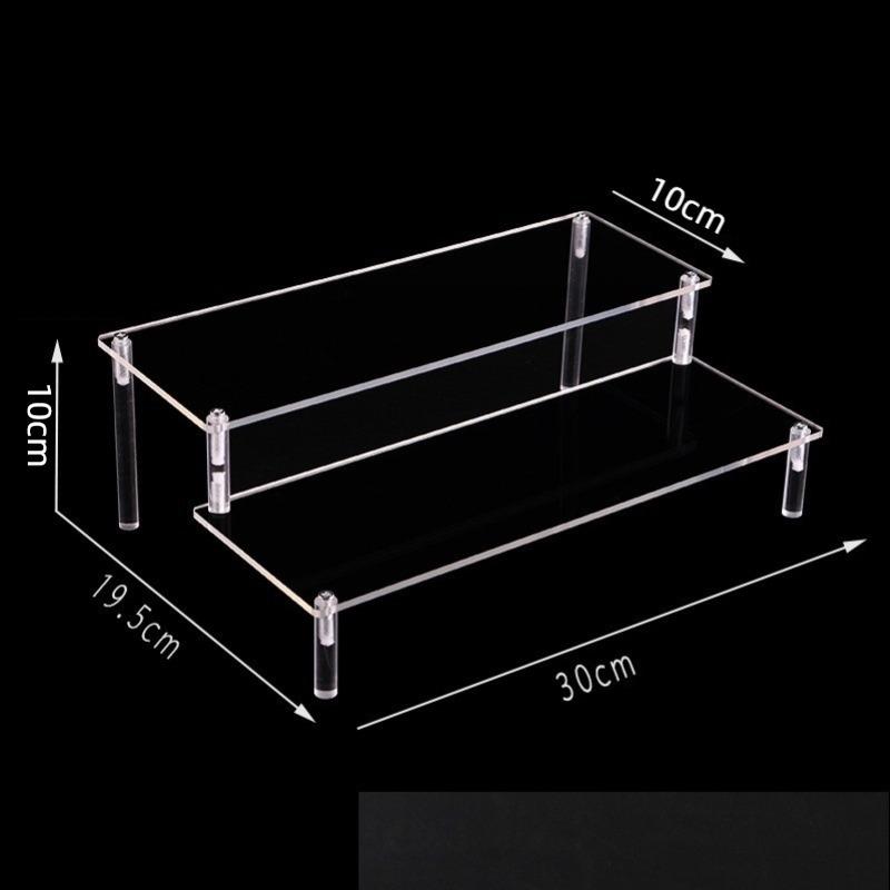 Clear 1-6 Tier Acrylic Display Stand for Funko Figures, Cupcake, Cosmetics, Perfume,Blind Box Display Riser Rack Dessert Shelf