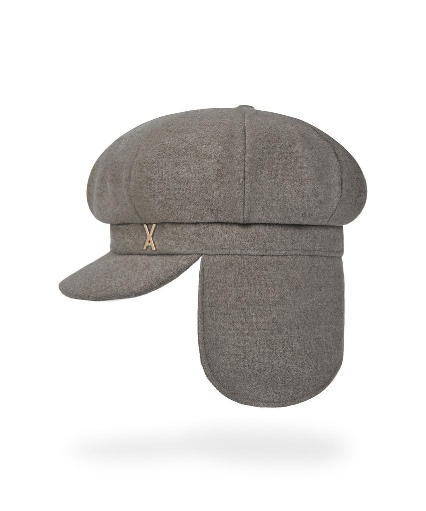 Bajal Va Studded Fly Newsboy Cap Beige