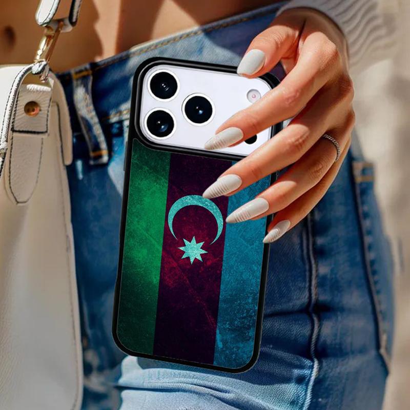 Azerbaijan Flag Soft Phone Case For iPhone 17 Air 14 15 13 12 Max Cover For Apple 14 15 16 16e 11 Pro Max Plus Coque