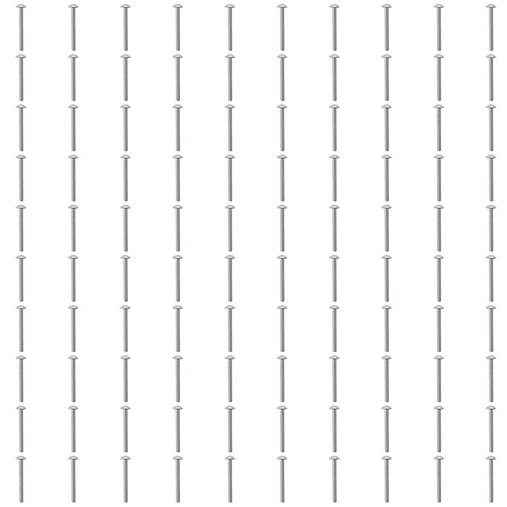 

100 шт., винт с круглой головкой из нержавеющей стали 304, встроенная шайба, крепеж, шестигранная головка