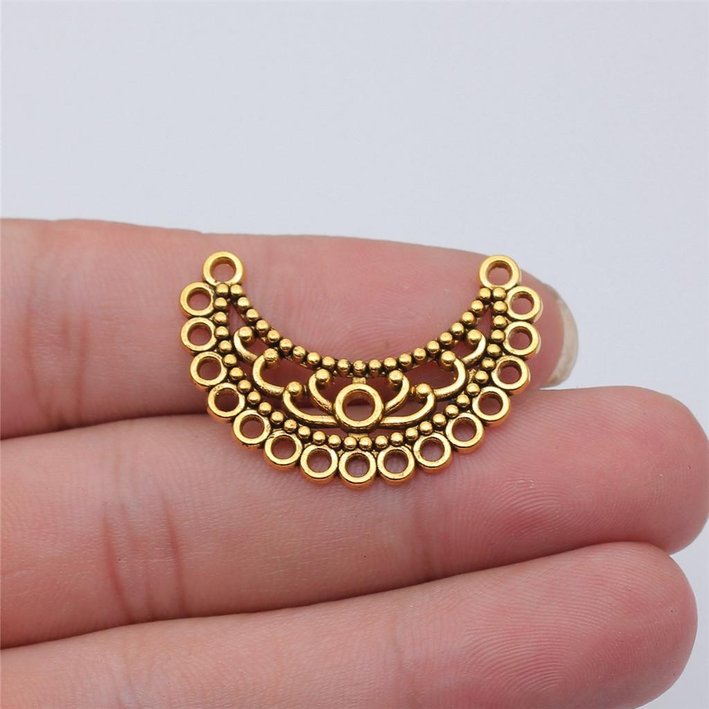 Accessories Parts Curved Necklace Connector Minimalist Jewelry Components QA013