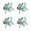 4Pcs Tropical Hibiscus Hair Clip Bohomian Floral Claw Clip for Women Girls Beach Party Accessories Practical Hairpin