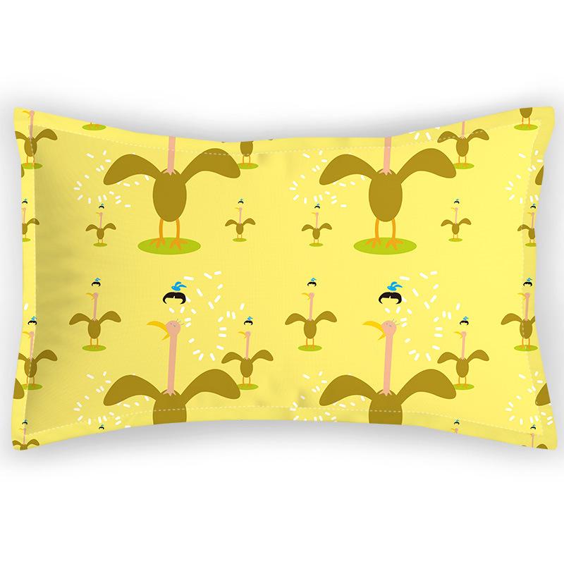 Digital Printing Pillowcase, Romantic Pastoral Satin Single Pillowcase, Summer Floral Pattern Velvet Bedding Pillowcase