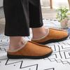 Fashion Kidmi  Fashion Plush Fur Slippers For Women Men Winter Indoor Warm Fluffy Fur Home Slippers Suede Upper Non-slip Leisure Shoes