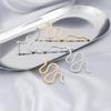Snake Exotic Earrings Fashionable And Exaggerated Animal Shape Alloy Jewelry Ear
