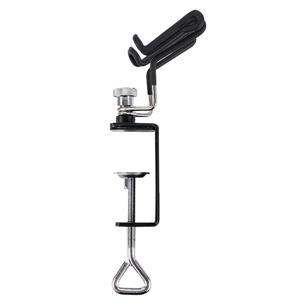 Universal Airbrush Holder Stand Practical Clamp-on Table Stand Air Brush Rack Tool Two-brush Holder for Most Airbrushes