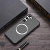 New Fabric Case for Samsung Galaxy S24 S23 S22 S21 Ultra  S24 Plus For Magsafe Magnetic Charging Silicone Protection Cover Coque