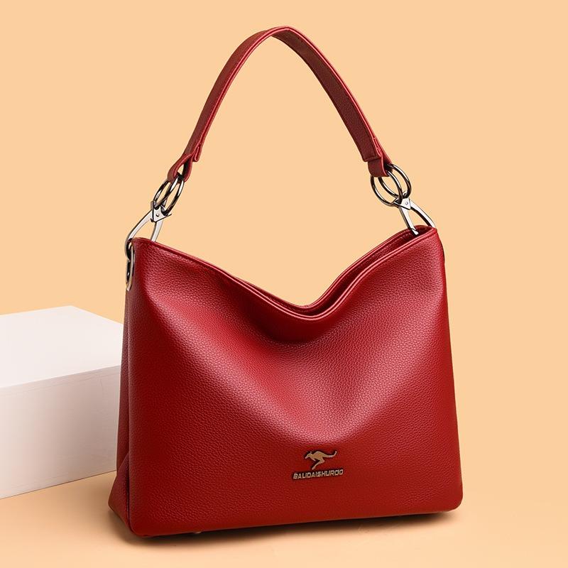 Women's messenger bag women's new fashion versatile hand bag large capacity soft leather shoulder mother bag