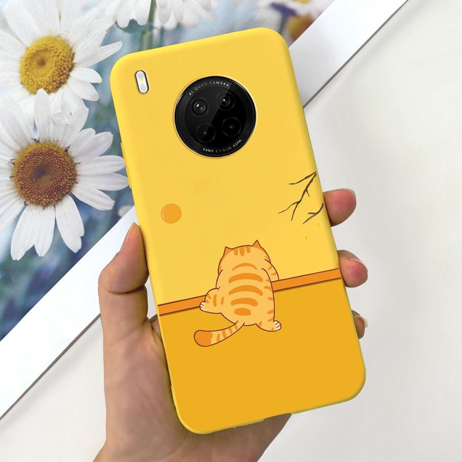 For Huawei Y9a 2020 Silicone Case FRL-22 FRL-23 Cute Astronaut Love Heart Slim Soft TPU Phone Case on Huawei Nova Y9a Y 9A Cover