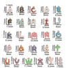 50/100pcs A-Z Alphabet Enamel Charms Colorful Metal Letter Pendants for DIY Jewelry Making Earrings Bracelet Necklace Accessorie