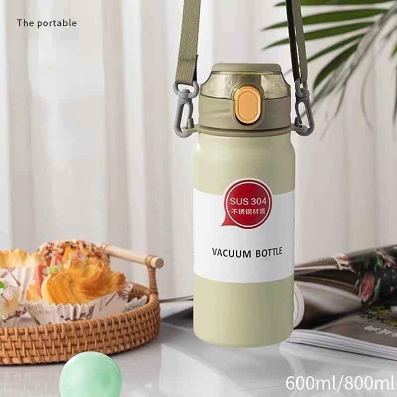 Thermos Cup 600ml Vacuum Flasks Portable Stainless Steel Thermos Cup Water Bottle Travel Tea Mug Office Thermos Cup