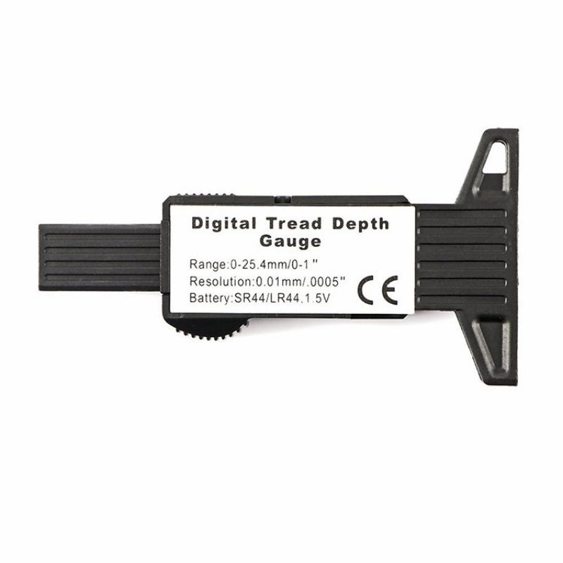 1pc Digital Tire Pattern Depth Ruler 0-25mm Tire Wear Detection  Car Tire Digital Depth Gauge Caliper