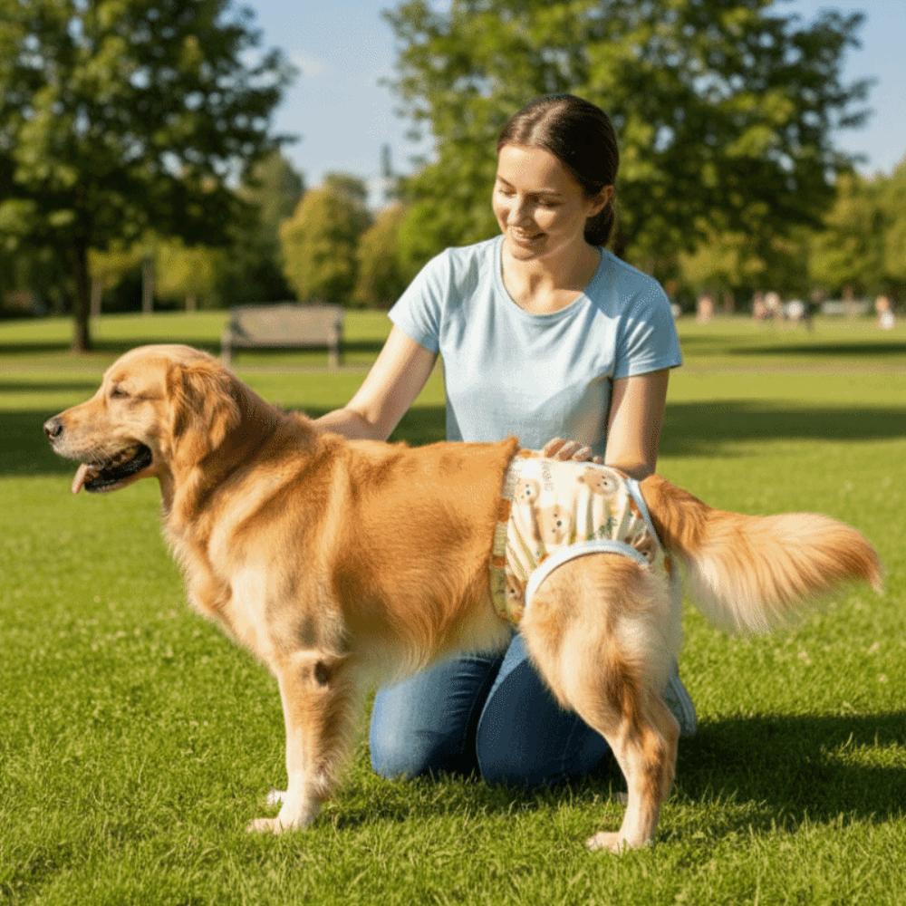 Breathable Pet Physiological Pants Adjustable Dog Sanitary Pants Washable Dog Diapers  Daily Wear