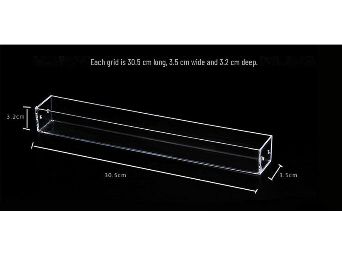 

Акрилова прозора стійка для вітрини з лаку для нігтів та помади для магазинів Length 31CM