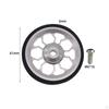 Easy Wheel for Folding Bike Aluminum Alloy Easywheel Replacement Part Ultralight Durable Stable 61mm