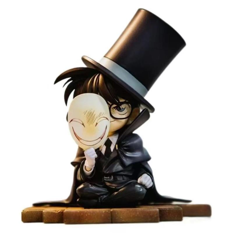 New Detective Conan Gk Figure Kaito Kid Dark Baron Anime Peripheral Collectible Desktop Decoration Toy For Fans Collectors Kid Friendly Entertaining