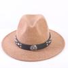 Popular European and American High-end Wool Top Hat, Men's and Women's Fashion Versatile Elegant Top Hat Jazz Hat