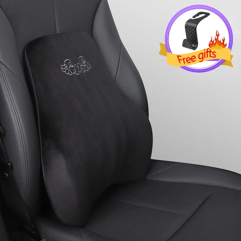 Car Driver Pillow Memory Foam Car Lumbar Support Cushion Car Seat Neck Cartoon Pillow Seat Supports  Lumbar Support Pillow
