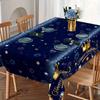 220x130cm Blue Gold Crown Disposable Tablecloth Birthday Party Decor for Men Women Years Old Table Cover Birthday Party Supplies
