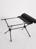 CAMPING MOON Roll Table, Slim Table, Camping Folding Table, Low Style, 2 Height Adjustments, T-520-BK