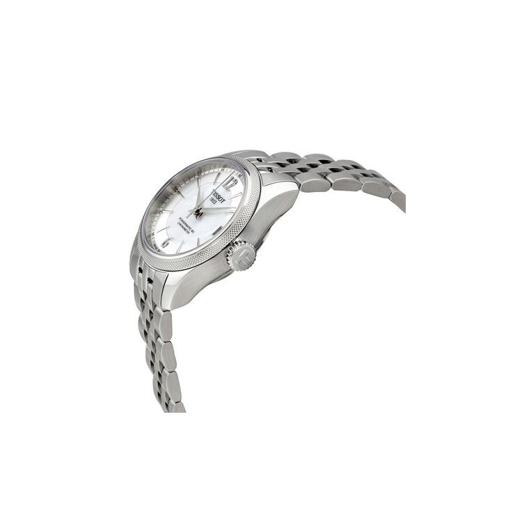TISSOT Halo Collection Mechanical Movement 50 meter Water Resistance Women's Watch 32mm White Dial T108.208.11.117.00