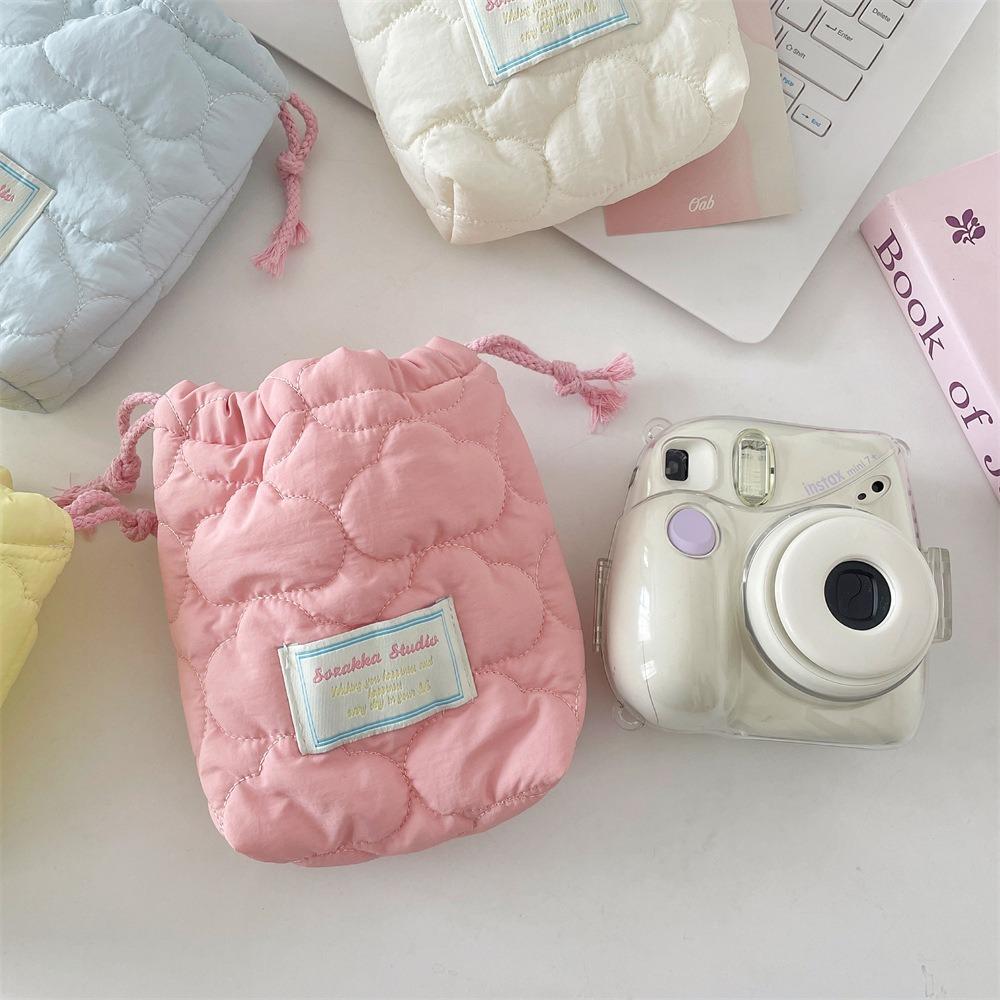 New Anti-scratch Camera Storage Bag Multi-purpose Dustproof Drawstring Wallet Shockproof Makeup Lipstick Storage Bag Travel