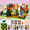 Zombies Plants Vs Building Blocks Bricks Construction Toy Garden Game Model Doll