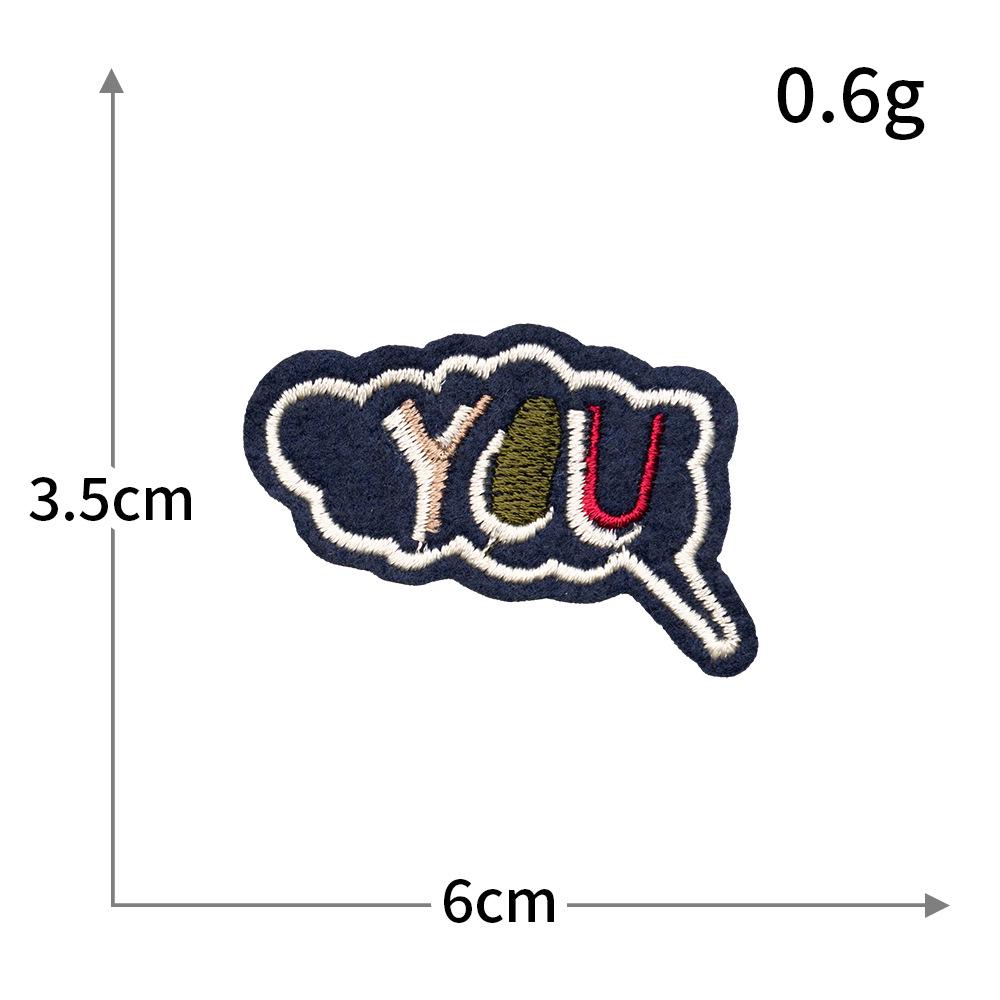 Personalized Trendy Letter Embroidery Patch for Clothes, Jackets, Bags, & Streetwear