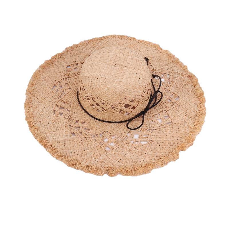 

Summer Straw Hat For Women With Large Brim Sun Protection Beach Hat For Photoshoots