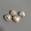 0Pcs/lot 23mm Metal Heart-shaped Button High-end Coarse Linen Woven Jacket Button Sweater Knitted Hand Sewn Button