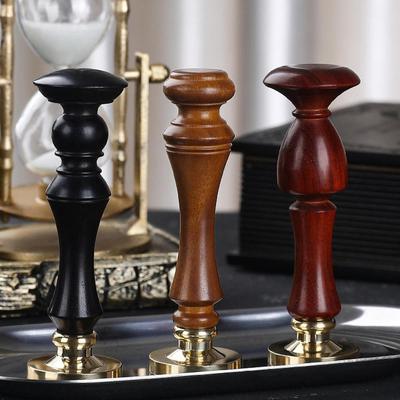 Sealing Wax Stamp Handle Wood Comfortable Grip Multiuse Handles Replacement for Cards Invitations