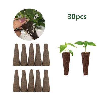 30pcs Replacement Root Seed Grow Sponges Seed Starting Hydroponics Growth Sponges Planting Tool Biodegradable
