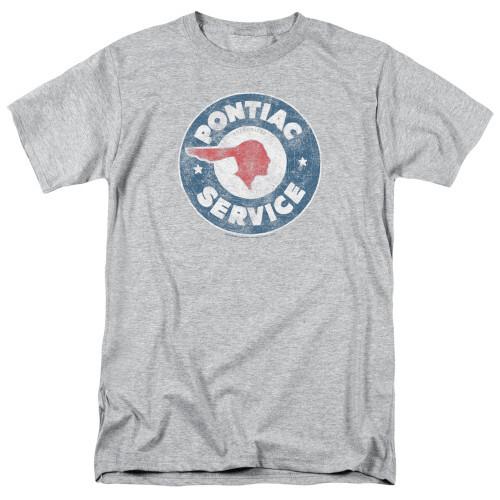 Pontiac Vintage Pontiac Service Adult 181 T-Shirt Athletic Heather M