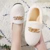 Womens Slippers Warm Short Plush Lining House Shoes Moccassins Slip On Fashion Lady Flats Loafers Non Slip 2023