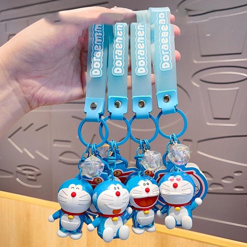 Authentic Creative Doraemon Colorful Pendant Cartoon Car Keychain Bag Decoration Wholesale